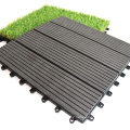 Factory Price Eco Friendly Plastic Base WPC Wood Floor Deck Tile Outdoor Modular Interlocking Multi-Use Composite WPC Deck Tile